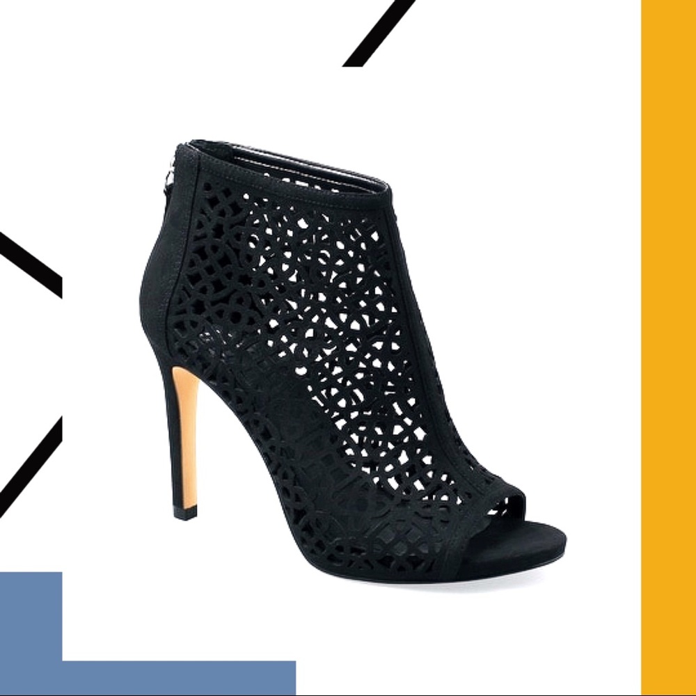 WHBM Alexia Laser Cut Shootie Heeled Sandal/Bootie